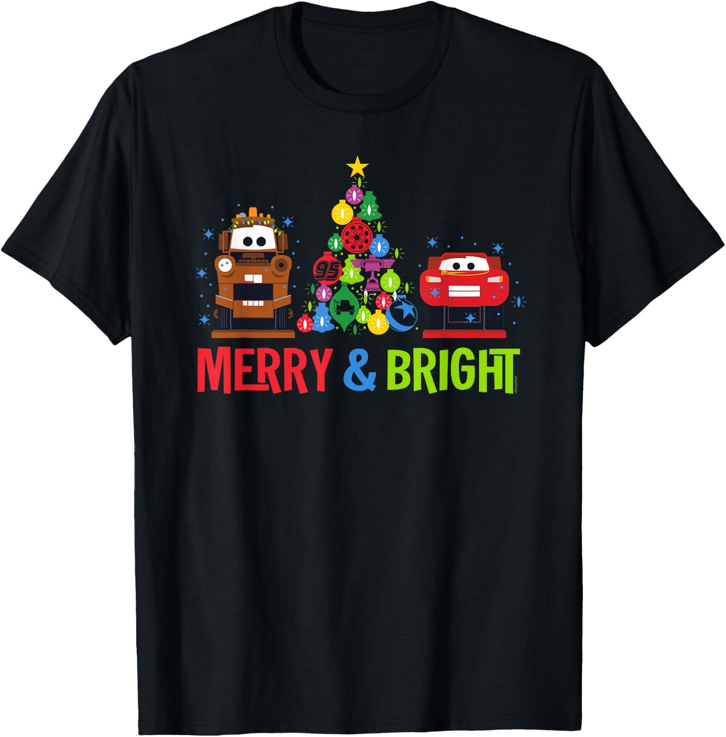 Disney and Pixar's Cars Christmas Holiday Nutcrackers T-Shirt - T-Shirt | Black