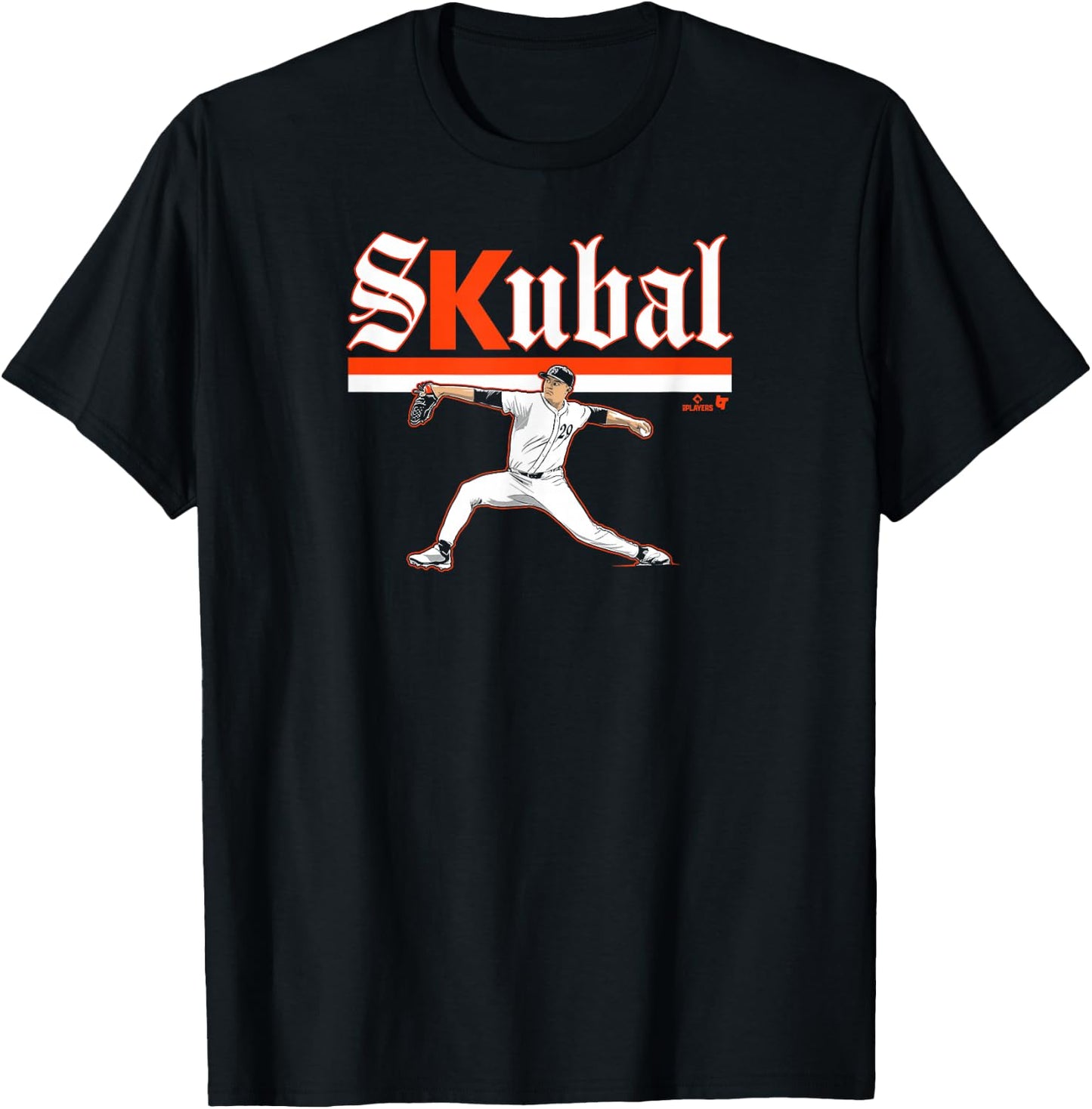 Tarik Skubal - Ace Pose - Detroit Baseball T-Shirt - T-Shirt | Black