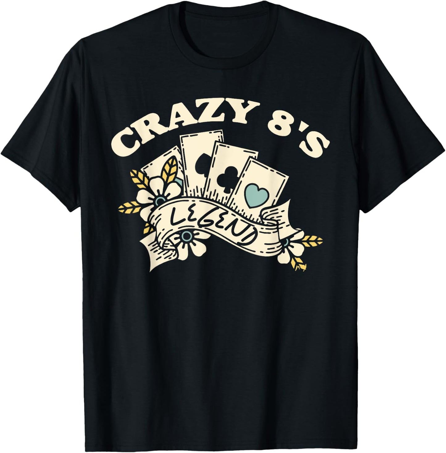 Crazy 8's Legend T-Shirt - T-Shirt | Black
