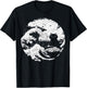 Anime Cat Eating Ramen Japanese Ramen Cat Japan T-Shirt - T-Shirt | Black