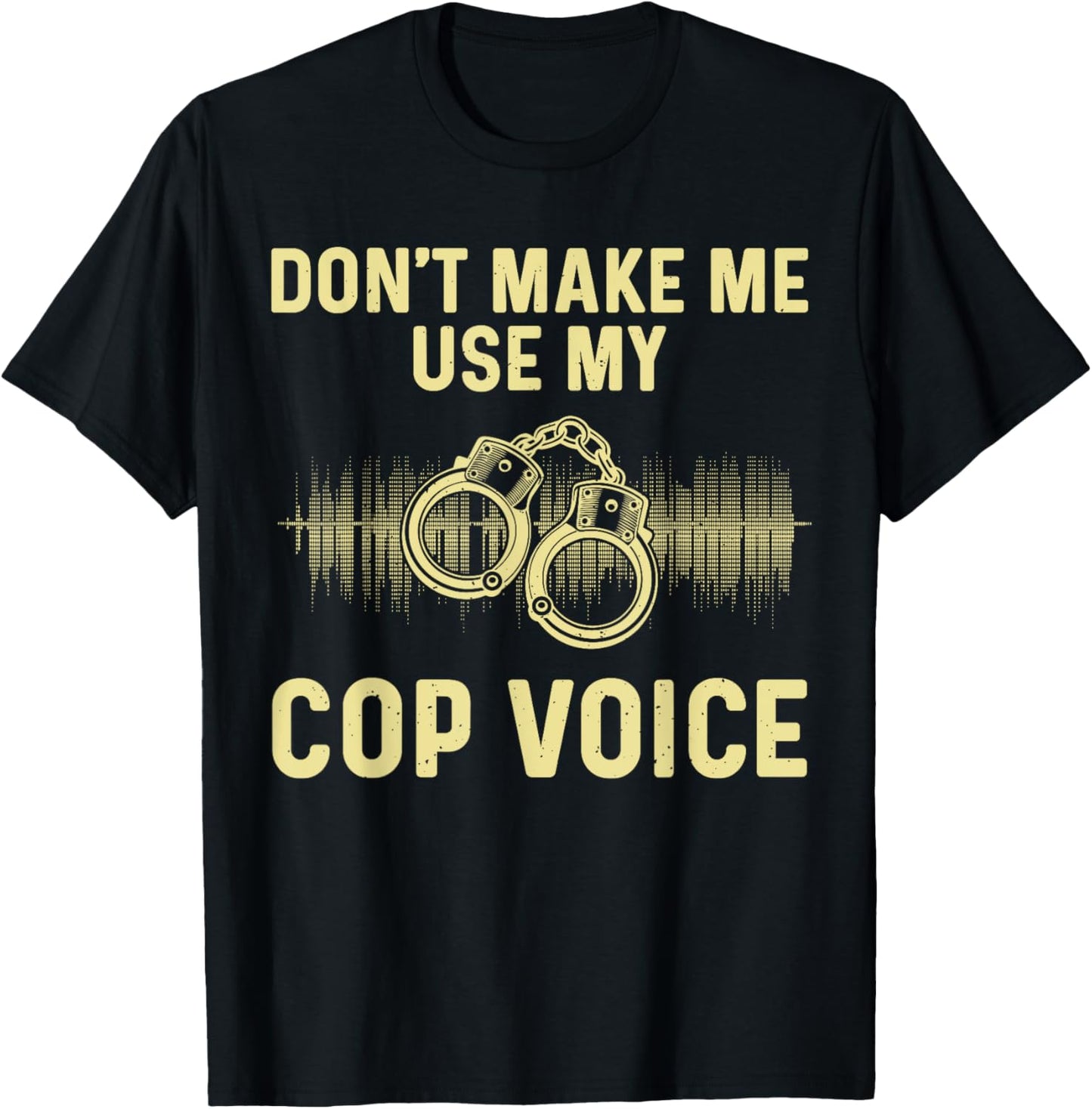 Funny Police Officer Art Women Cop Policeman Police T-Shirt - T-Shirt | Black