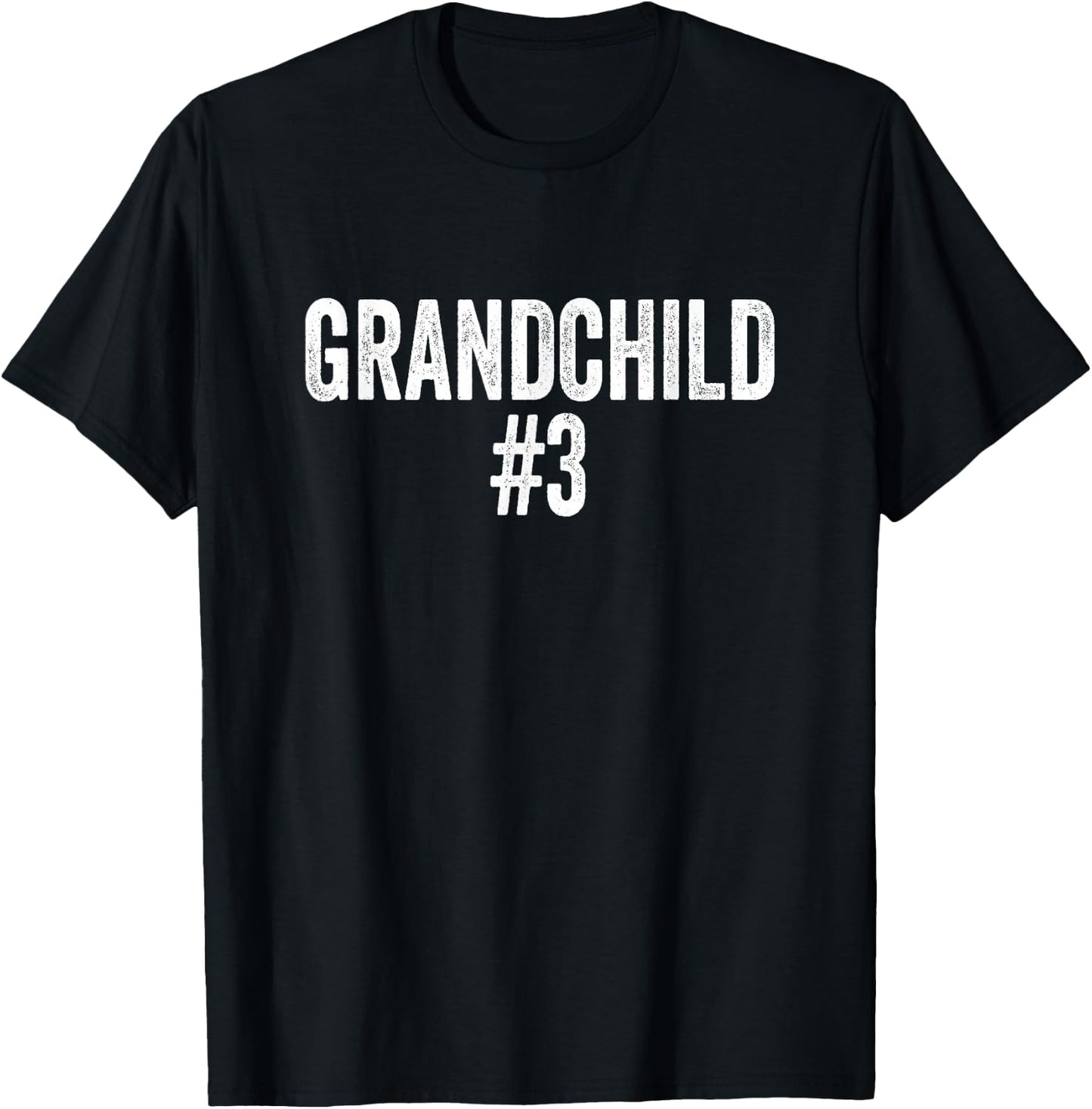 Number 3 Grandchild T-Shirt - T-Shirt | Black