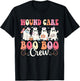 Wound Care Nurse Boo Boo Crew Ghost Halloween Wound Care T-Shirt - T-Shirt | Black