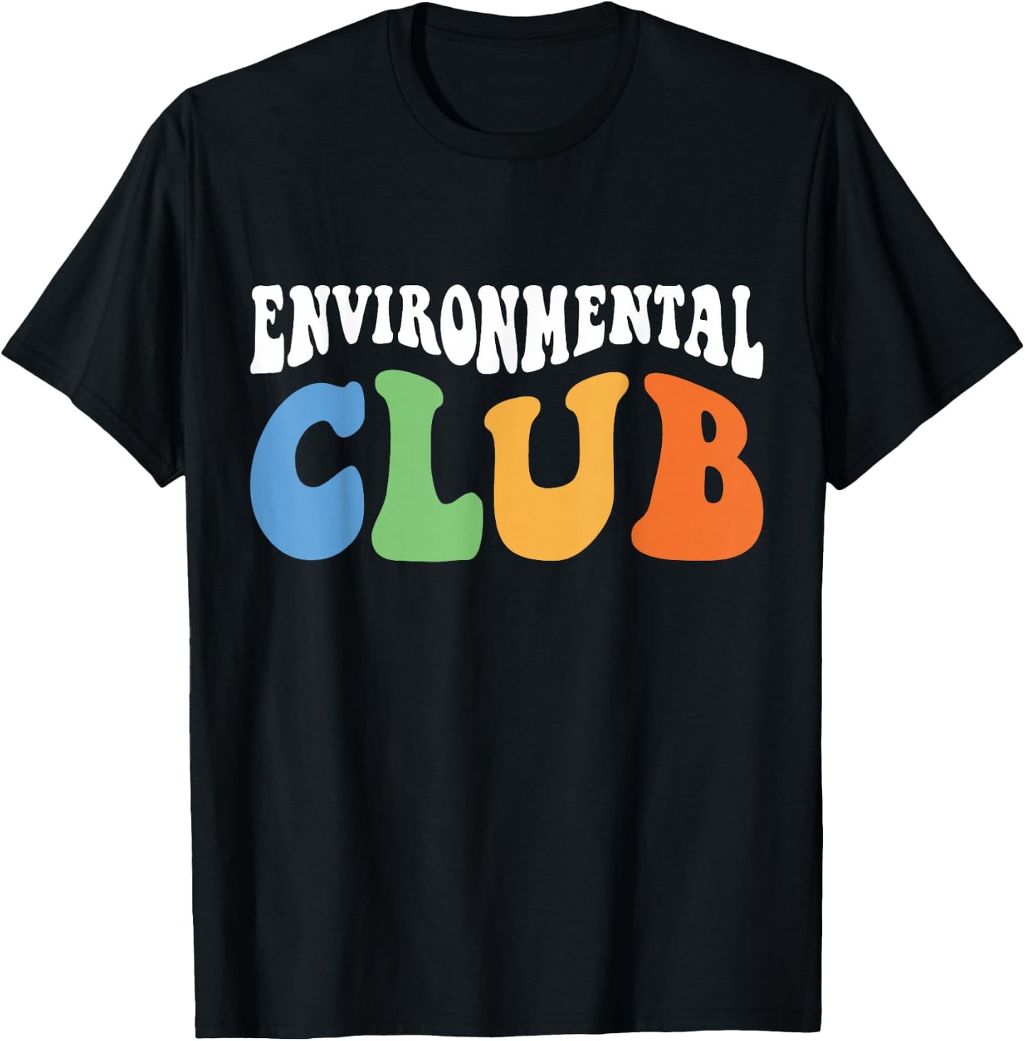 Men Women Boys Girls Funny Retro School Environmental Club T-Shirt - T-Shirt | Black