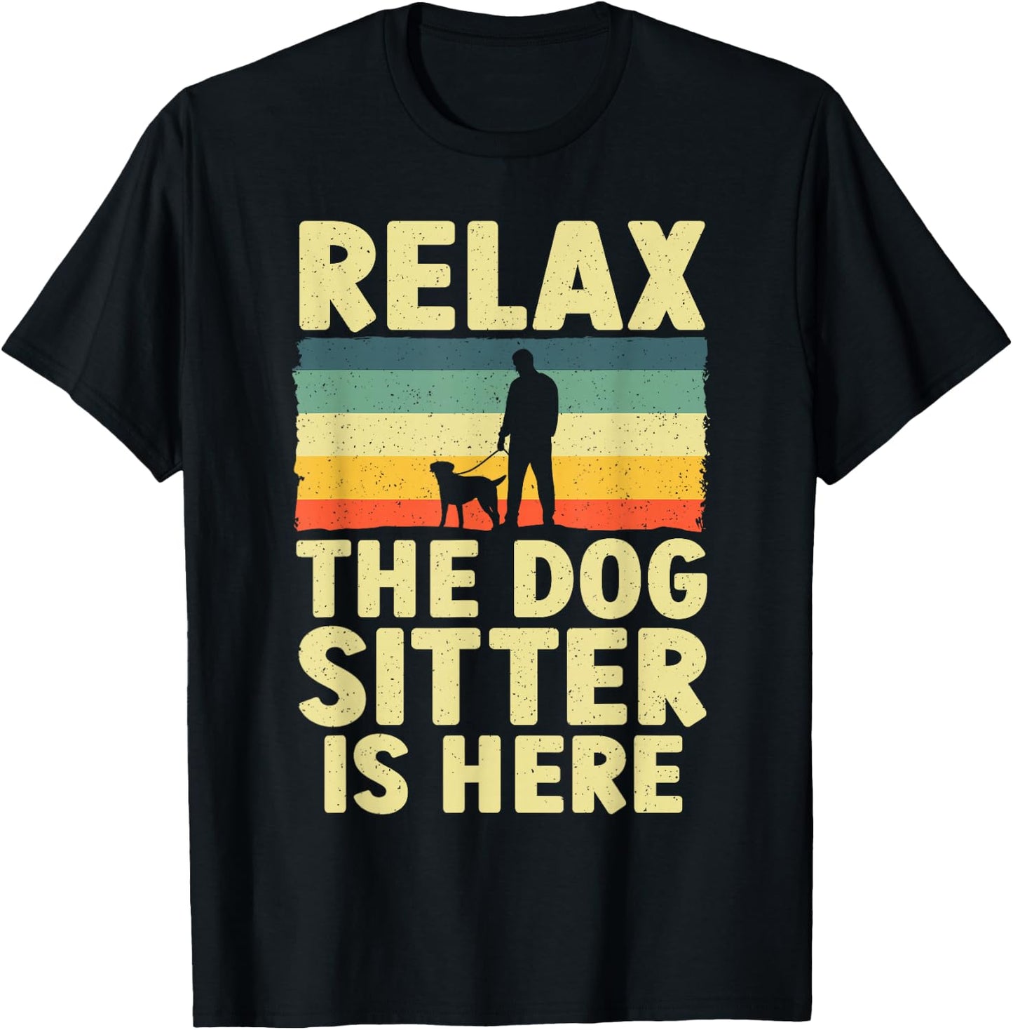 Best Dog Sitter Design Women Pet Sitter Dog Sitter T-Shirt - T-Shirt | Black