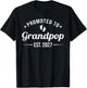 Promoted to Grandpop EST. 2027 Funny Soon to Be Grandpop T-Shirt - T-Shirt | Black