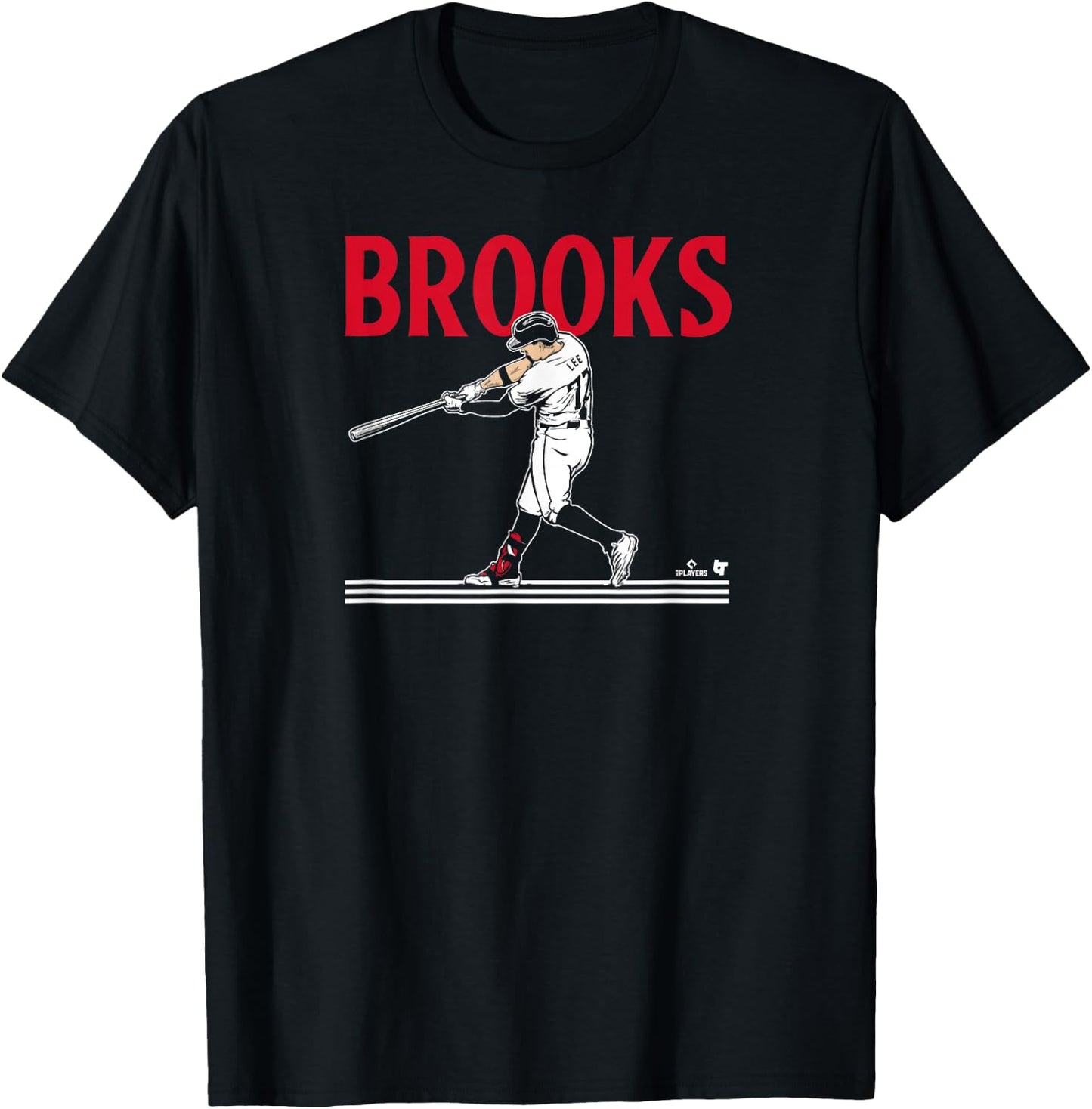 Brooks Lee - Slugger Swing - Minnesota Baseball T-Shirt - T-Shirt | Black