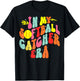 In My Softball Catcher Era Groovy Softball Player Game Day T-Shirt - T-Shirt | Black