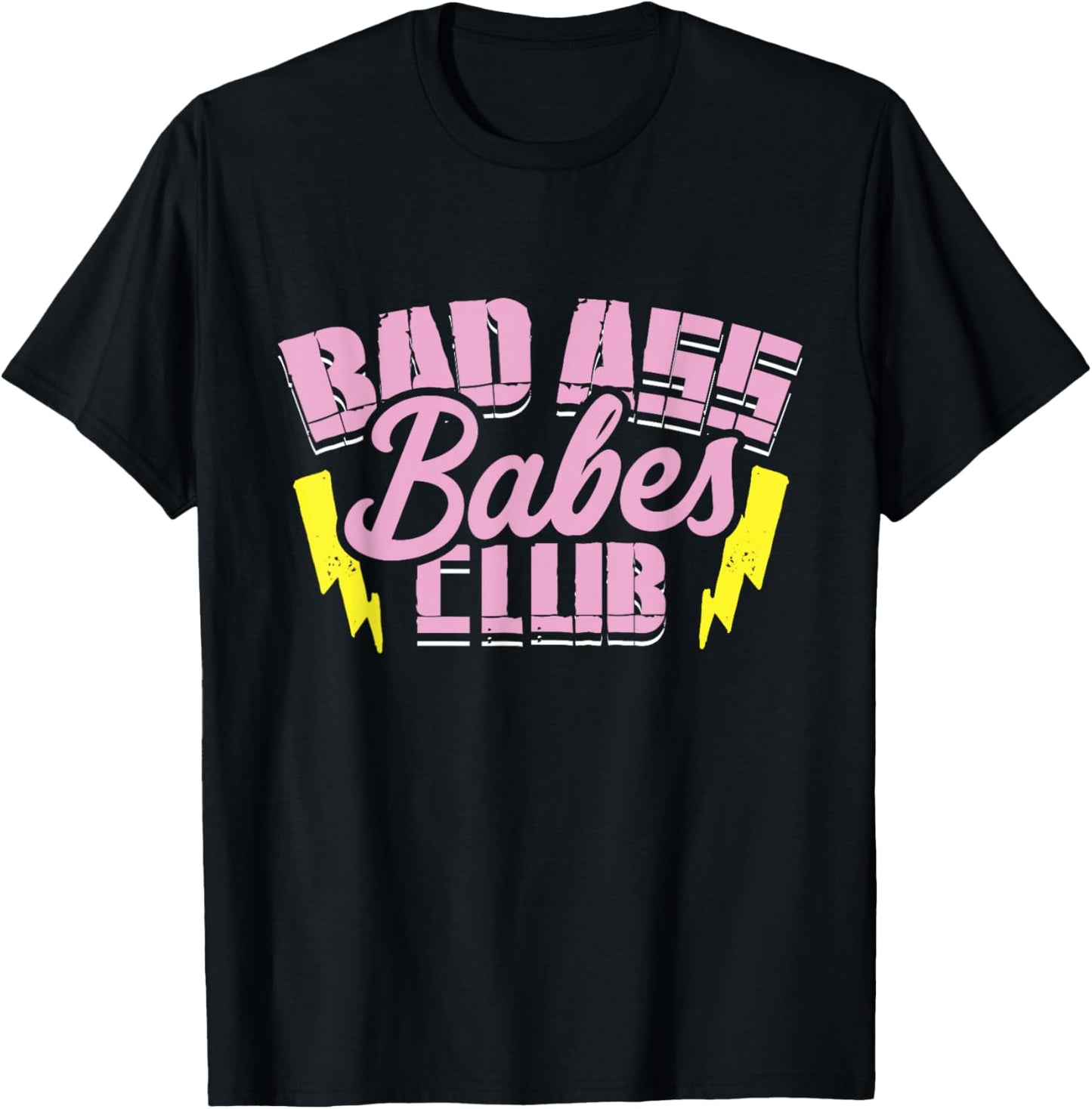 Bad Ass Babes Club Funny Motorcycle Gift Girls T-Shirt - T-Shirt | Black