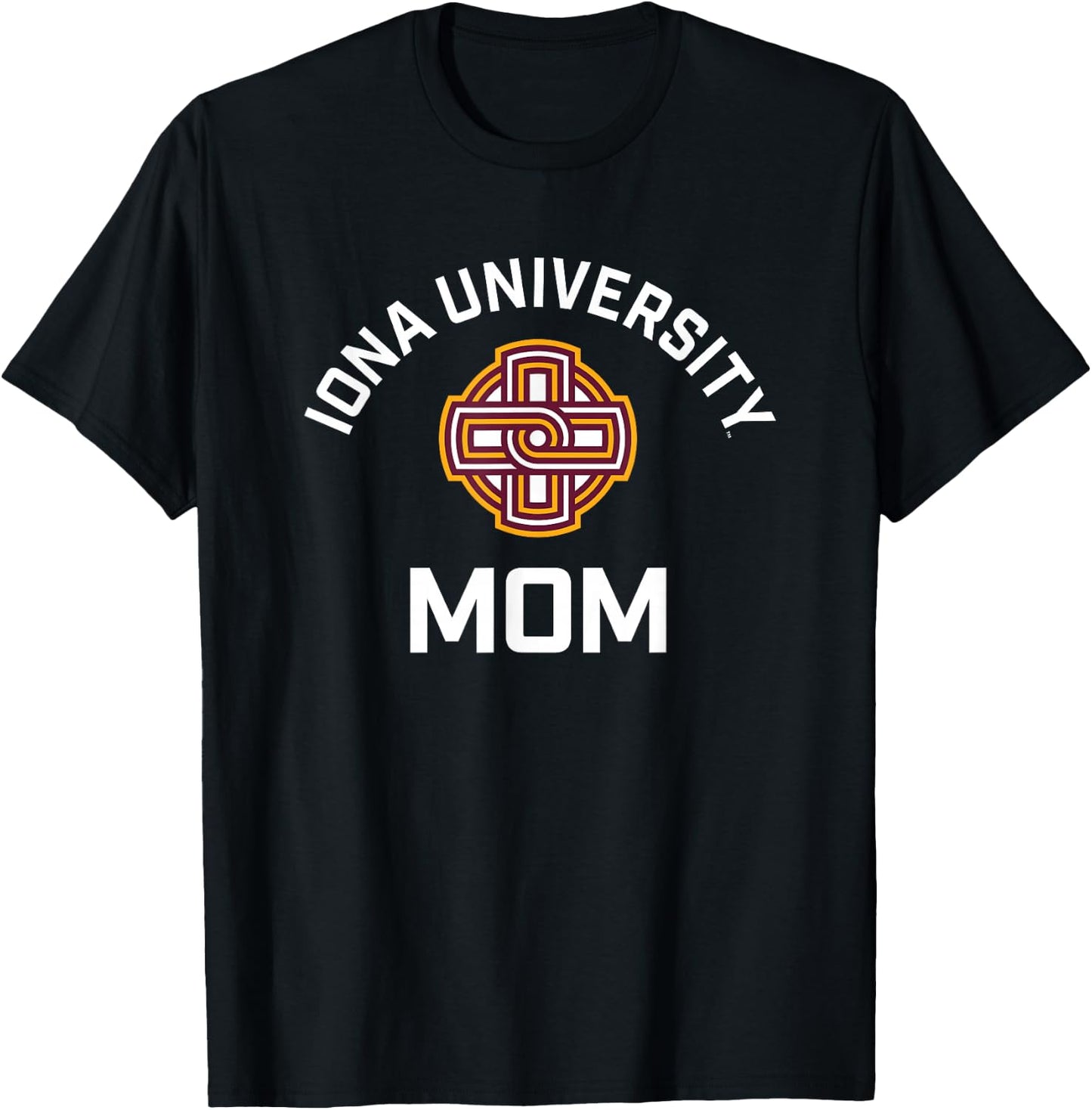Iona University Gaels Arched Mom T-Shirt - T-Shirt | Black