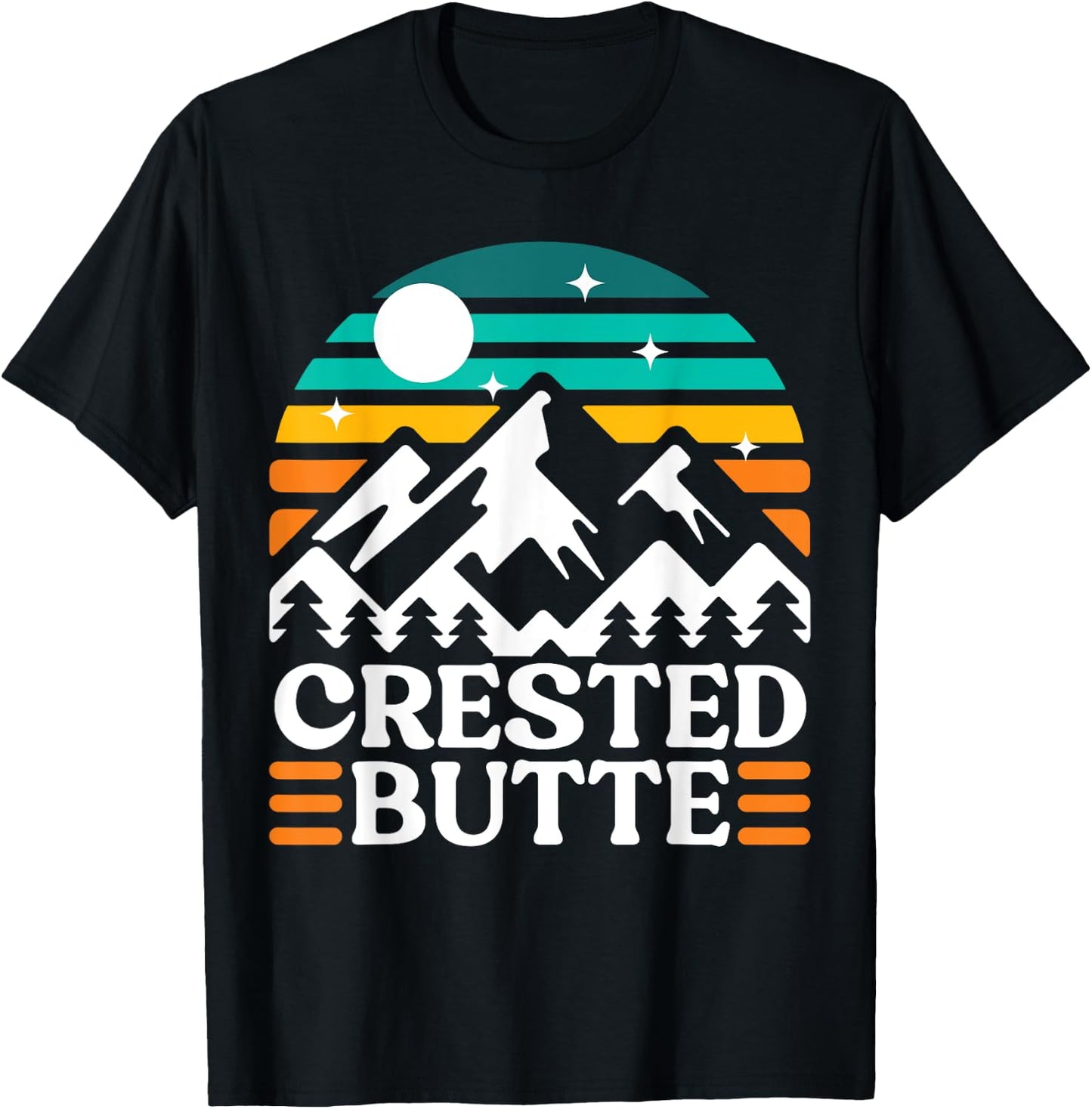 Crested Butte Skiing, Crested Butte Hiking, Crested Butte T-Shirt - T-Shirt | Black