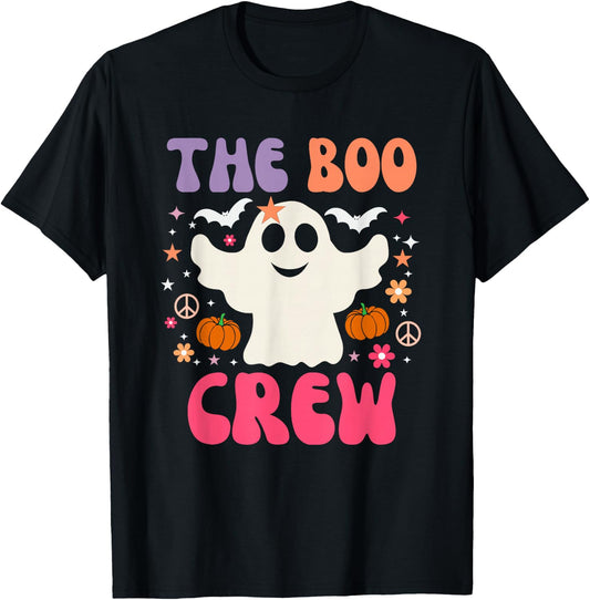 Halloween The Boo Crew - Cute Ghost - Spooky Family Matching T-Shirt - T-Shirt | Black