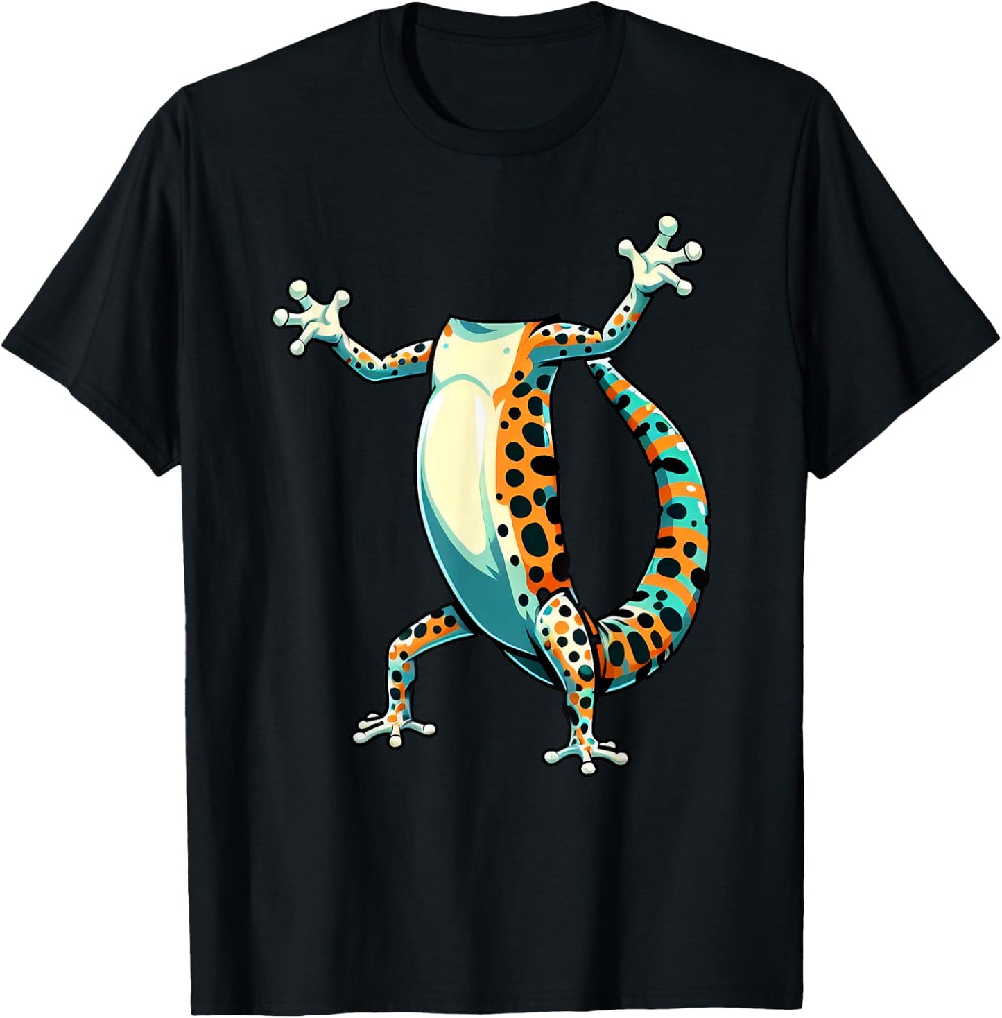 Easy Gecko Costume Gecko Body Headless Gecko Costume Kids T-Shirt - T-Shirt | Black