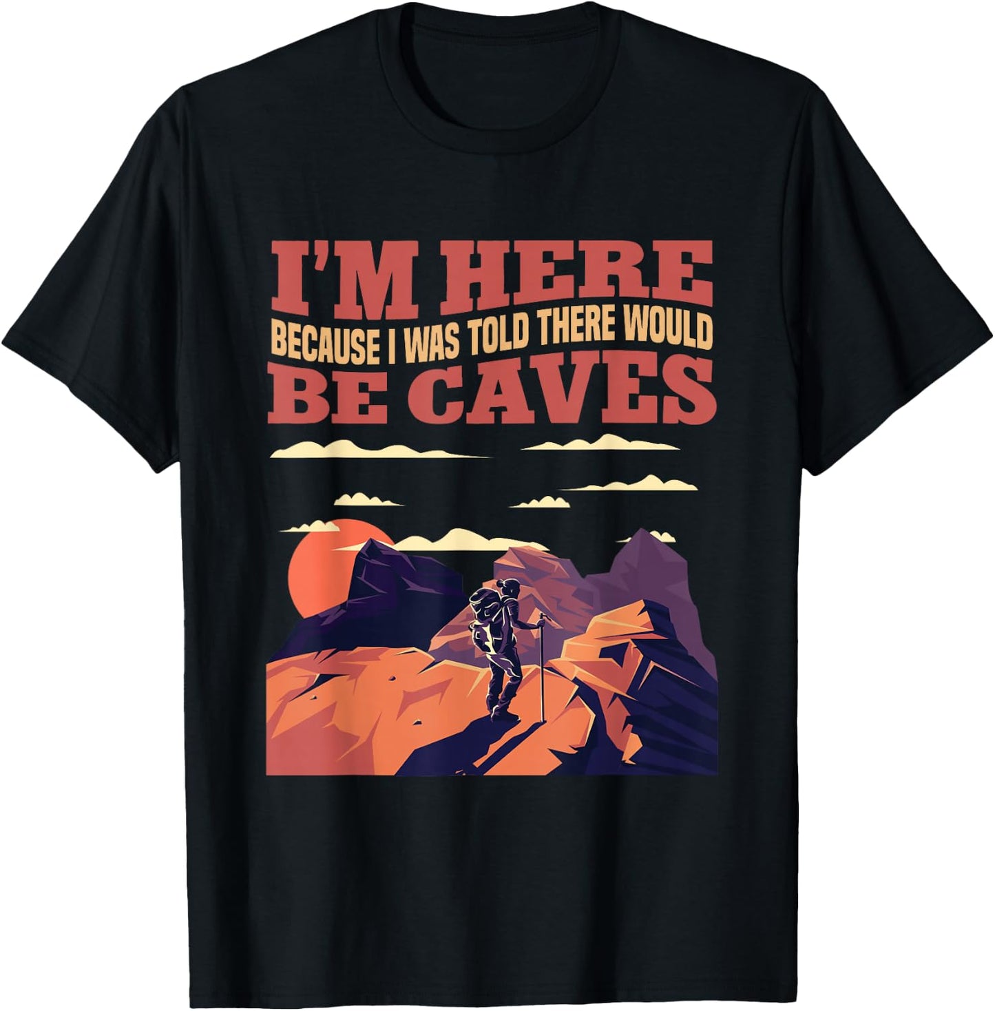 Retro Spelunking Caving T-Shirt - T-Shirt | Black
