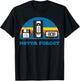 Never Forget Cassette Tape VHS Gamer Old School T-Shirt - T-Shirt | Black