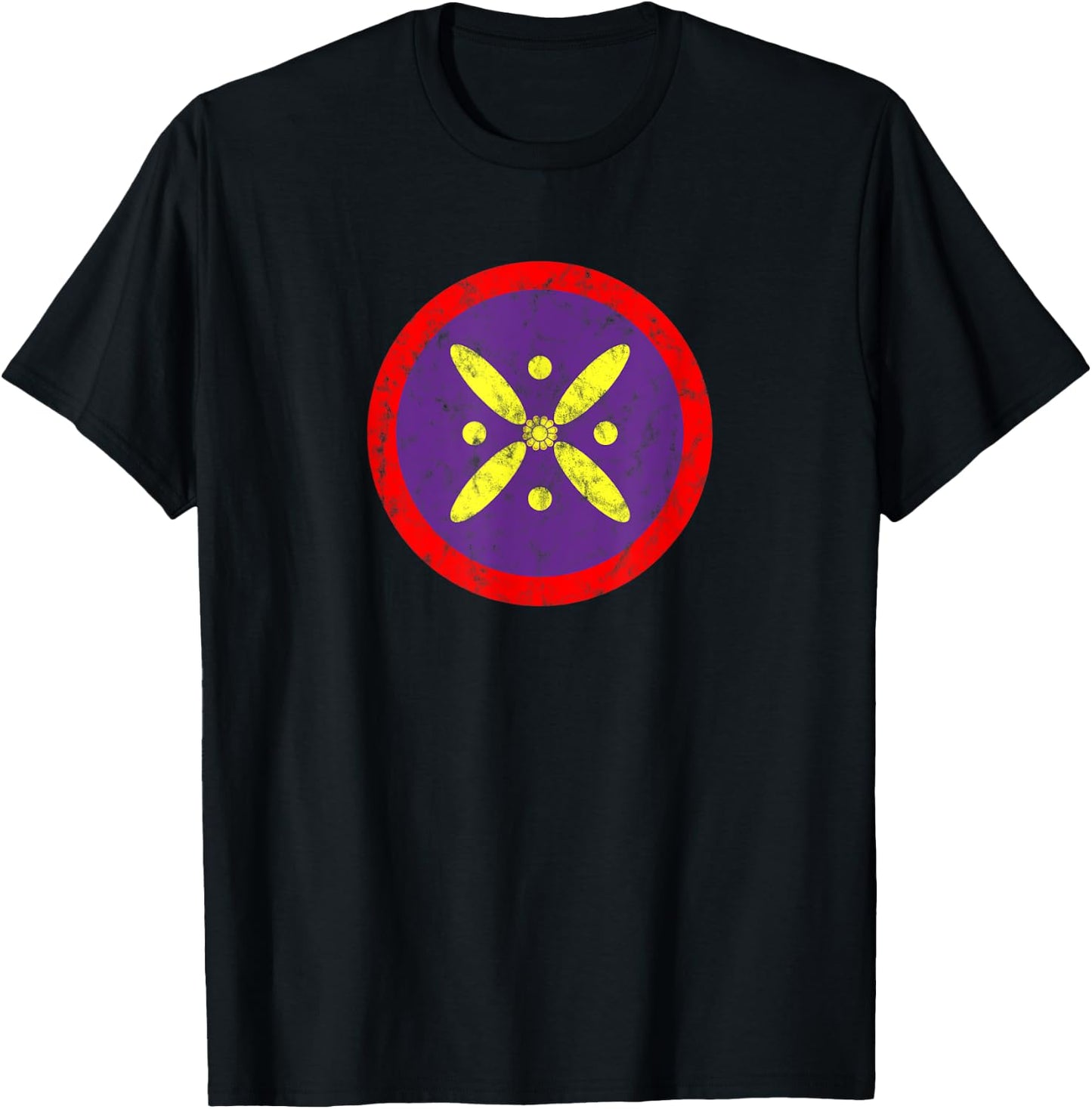Derafsh Kaviani, lotus flower, Iranian history, flag, badge T-Shirt - T-Shirt | Black