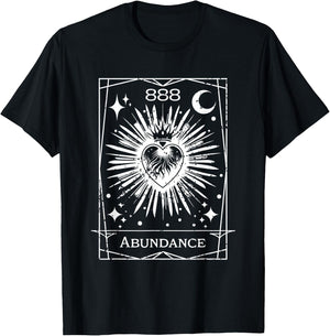 Angel Number 888 Abundance Numerology Personal Number 888 T-Shirt - T-Shirt | Black