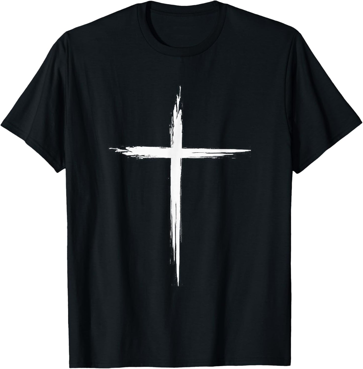 Faith Cross, , Jesus Cross Tattoo Cross T-Shirt - T-Shirt | Black