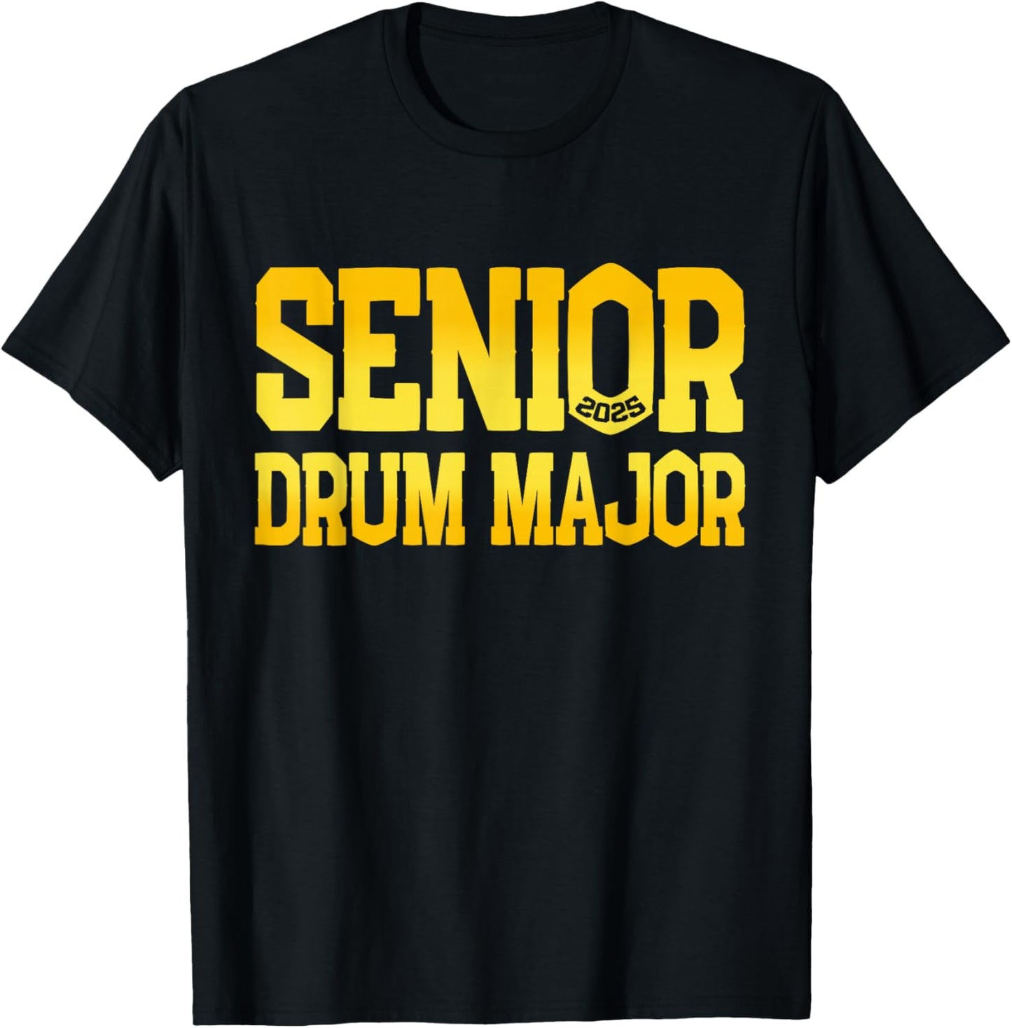Senior 2025 Drum Major 2025 Class Of 2025 T-Shirt - T-Shirt | Black