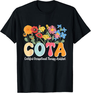 COTA Appreciation Certified Occupational Therapy Assistant T-Shirt - T-Shirt | Black
