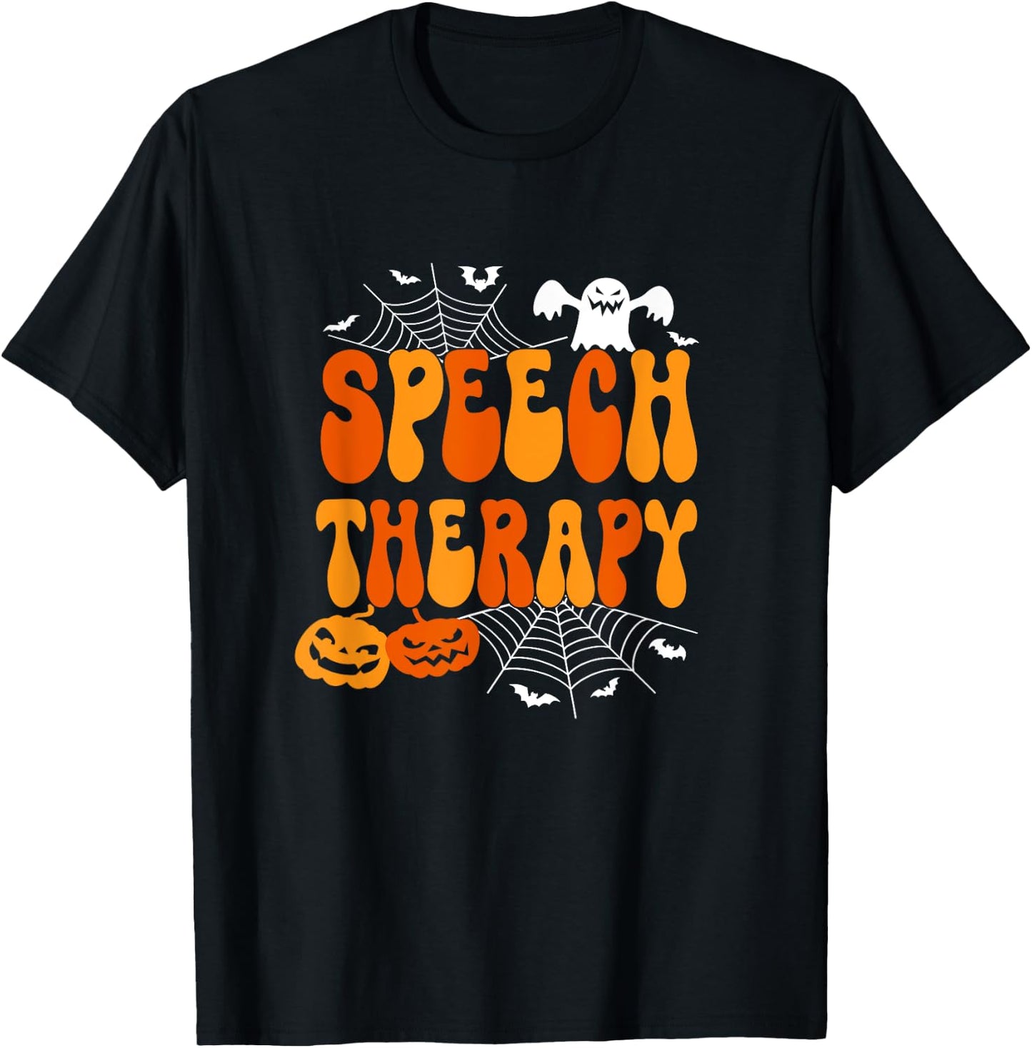 Speech Therapy Speech Therapist Speech Pathology Halloween T-Shirt - T-Shirt | Black