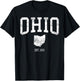 Ohio Vintage Sports Design OH T-Shirt - T-Shirt | Black