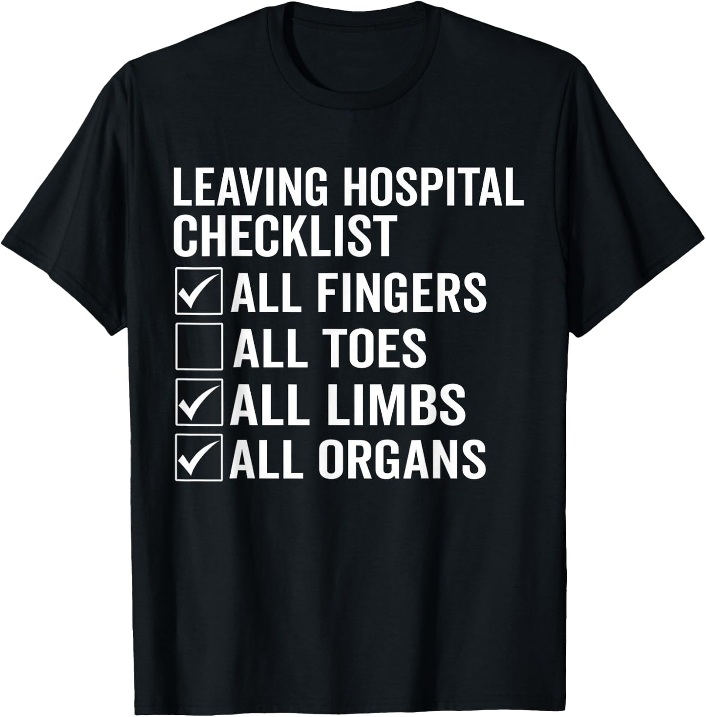 Toe Amputee Funny Humor Toe Amputation T-Shirt - T-Shirt | Black
