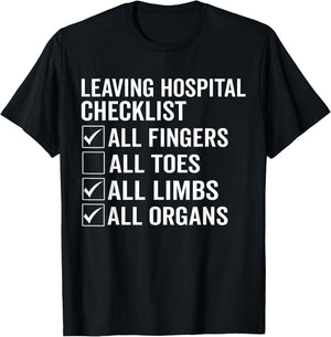 Toe Amputee Funny Humor Toe Amputation T-Shirt - T-Shirt | Black