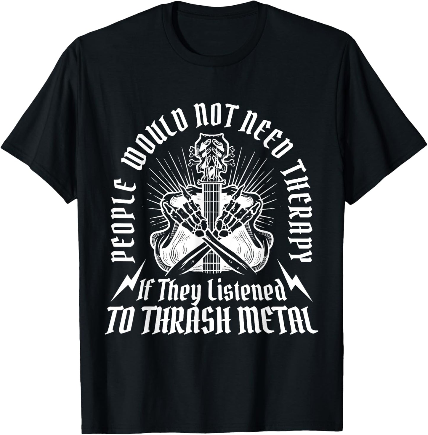 Metal Festival Outfit Concert Music Band Guitar Thrash Metal T-Shirt - T-Shirt | Black