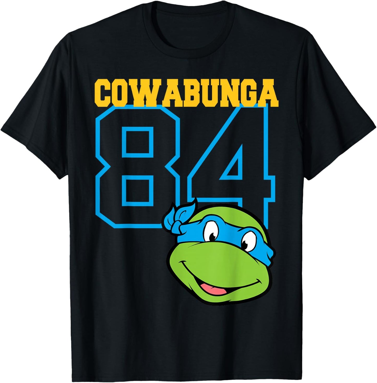Teenage Mutant Ninja Turtles Leonardo Jersey Style T-Shirt - T-Shirt | Black