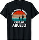 My Fishing Buddy Calls Me Abuelo Retro Vintage Grandpa T-Shirt - T-Shirt | Black