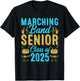 Marching band Senior class of 2025 band senior 25 graduation T-Shirt - T-Shirt | Black