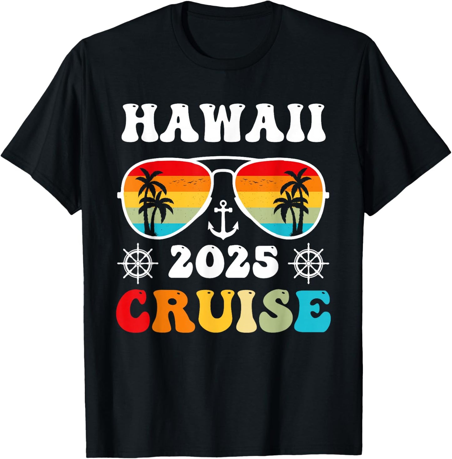Hawaii Cruise 2025 Vacation Trip Matching Family Group T-Shirt - T-Shirt | Black