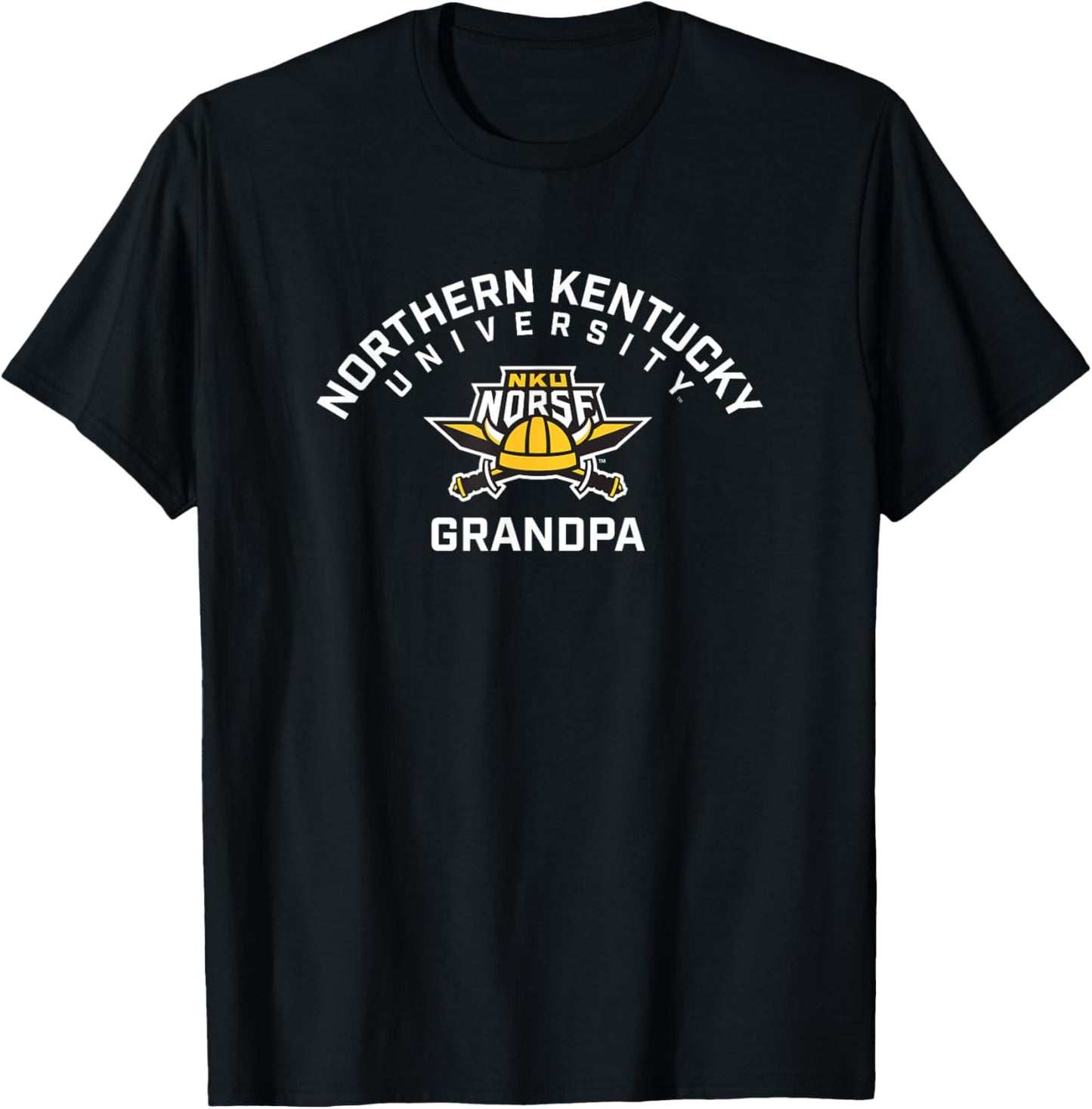 Northern Kentucky University NKU Norse Arched Grandpa T-Shirt - T-Shirt | Black
