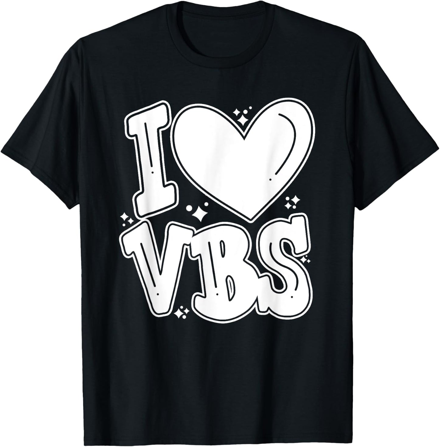 I Love VBS 2024 Vacation Bible School Christian Summer Camp Women Kids T-Shirt - T-Shirt | Black