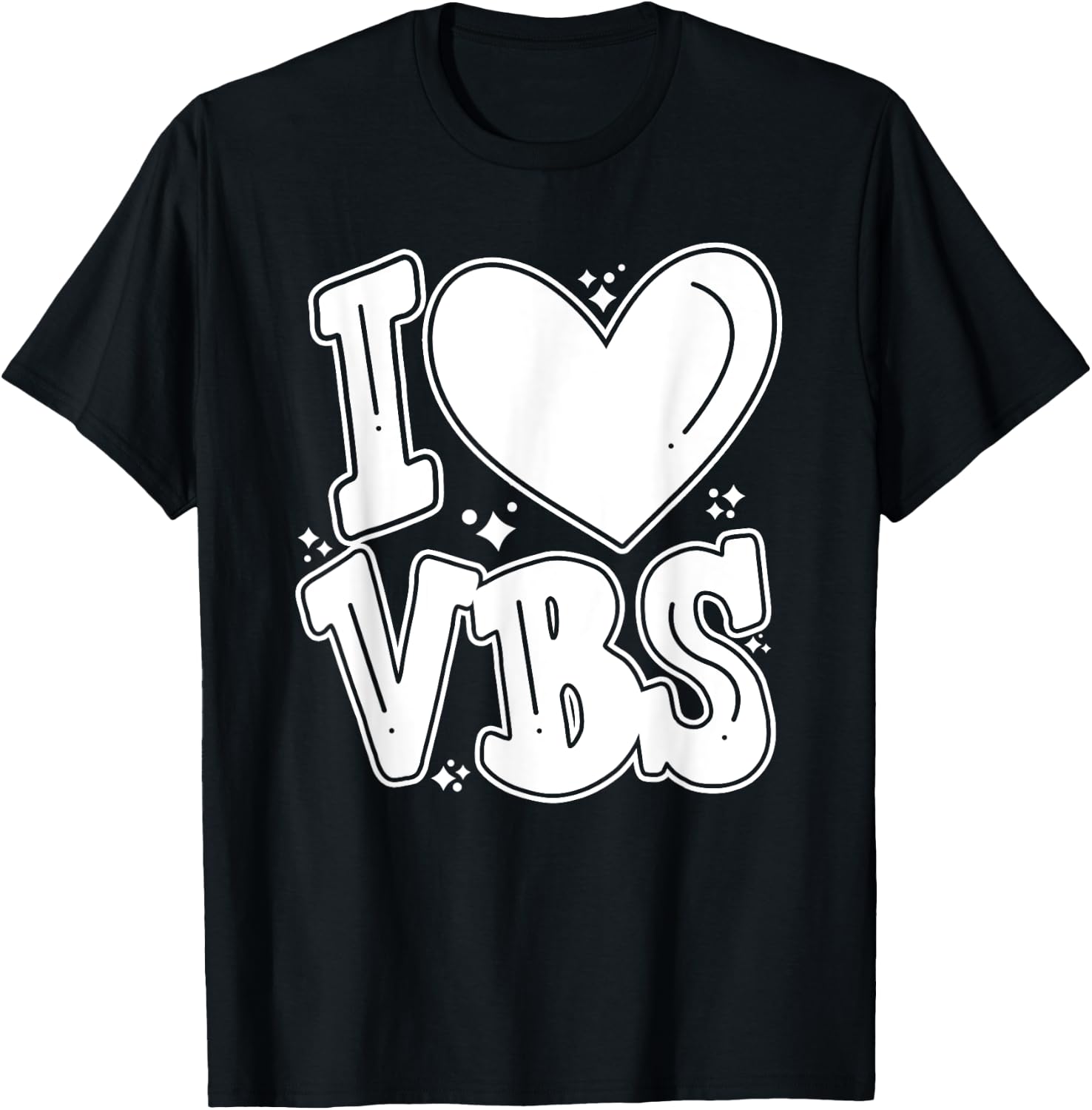 I Love VBS 2024 Vacation Bible School Christian Summer Camp Women Kids T-Shirt - T-Shirt | Black