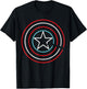 Marvel Super Heroes Neon Light Sign Captain America Shield T-Shirt - T-Shirt | Black