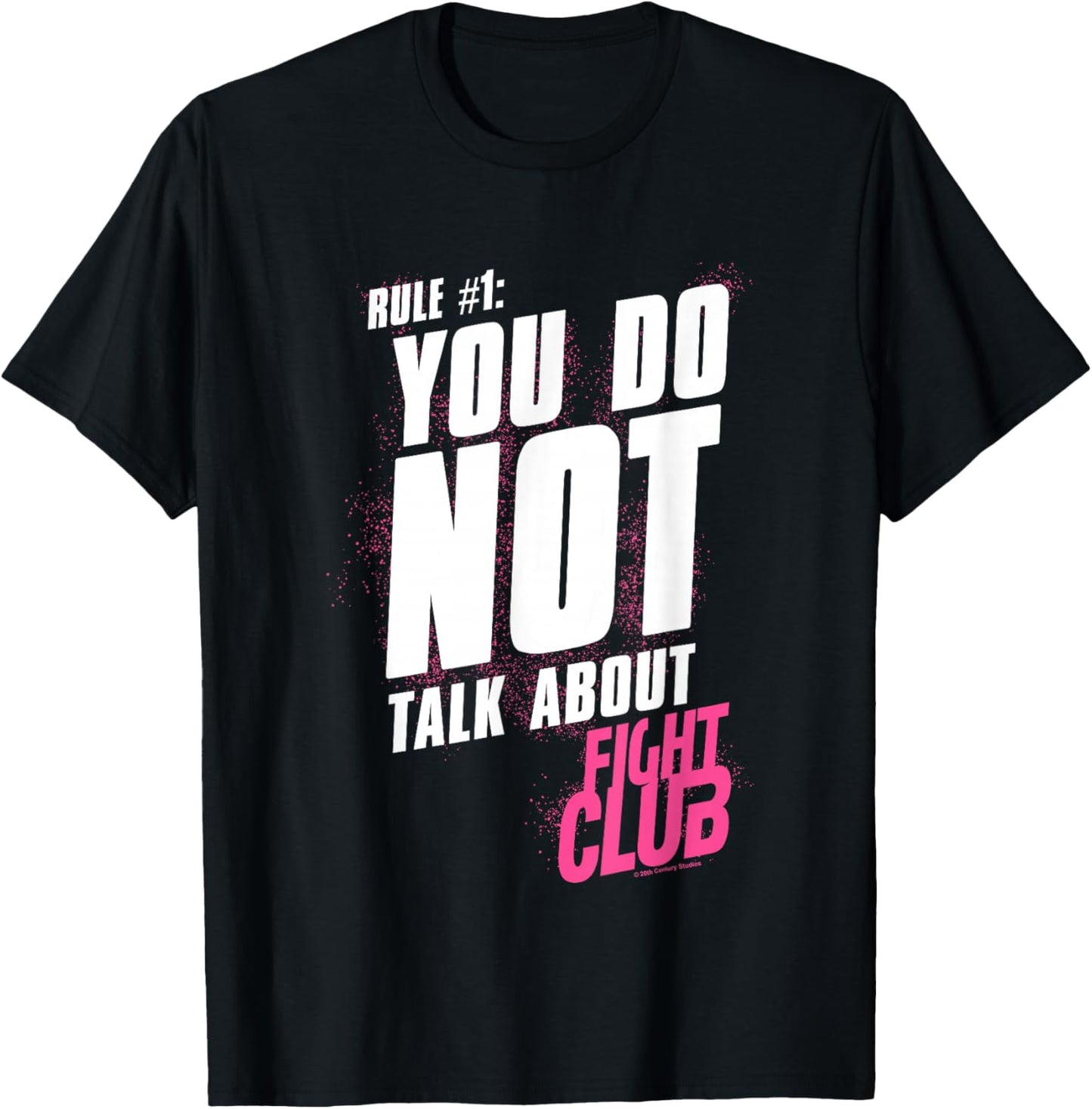 Fight Club Rule #1 You Do Not Talk About Fight Club Retro V2 T-Shirt - T-Shirt | Black