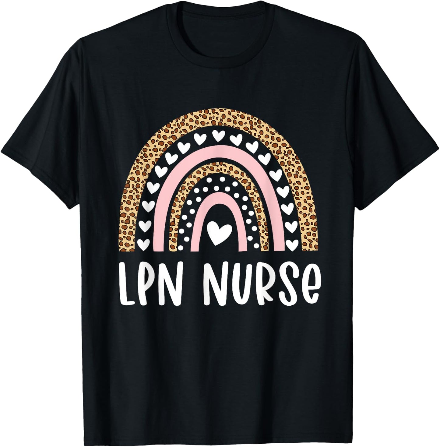 LPN Nurse Licensed Practical Nursing Rainbow Healthcare T-Shirt - T-Shirt | Black