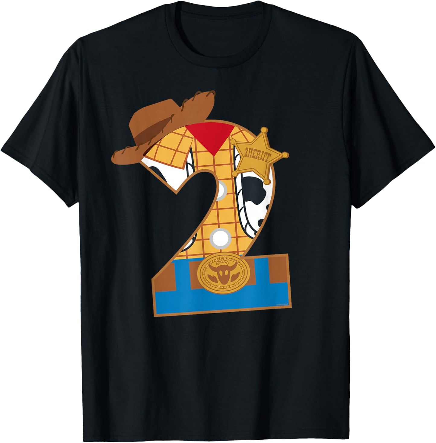 Disney and Pixar's Toy Story Second Birthday 2 Years Old T-Shirt - T-Shirt | Black