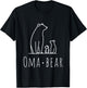 Cute Oma Bear for Grandma Women Mother's Day Christmas T-Shirt - T-Shirt | Black