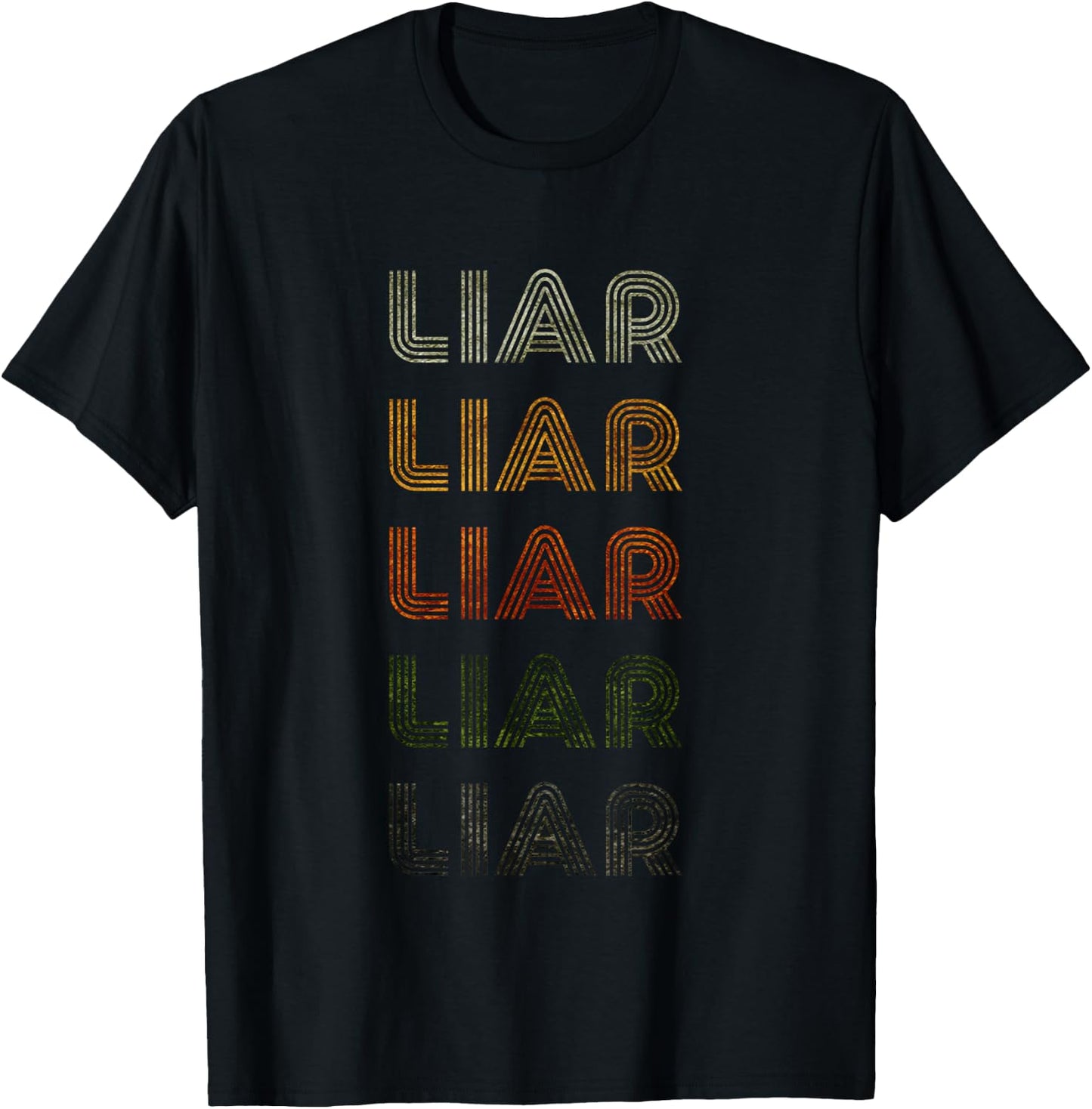 Love Heart Liar Grunge Vintage Style Black Liar T-Shirt - T-Shirt | Black