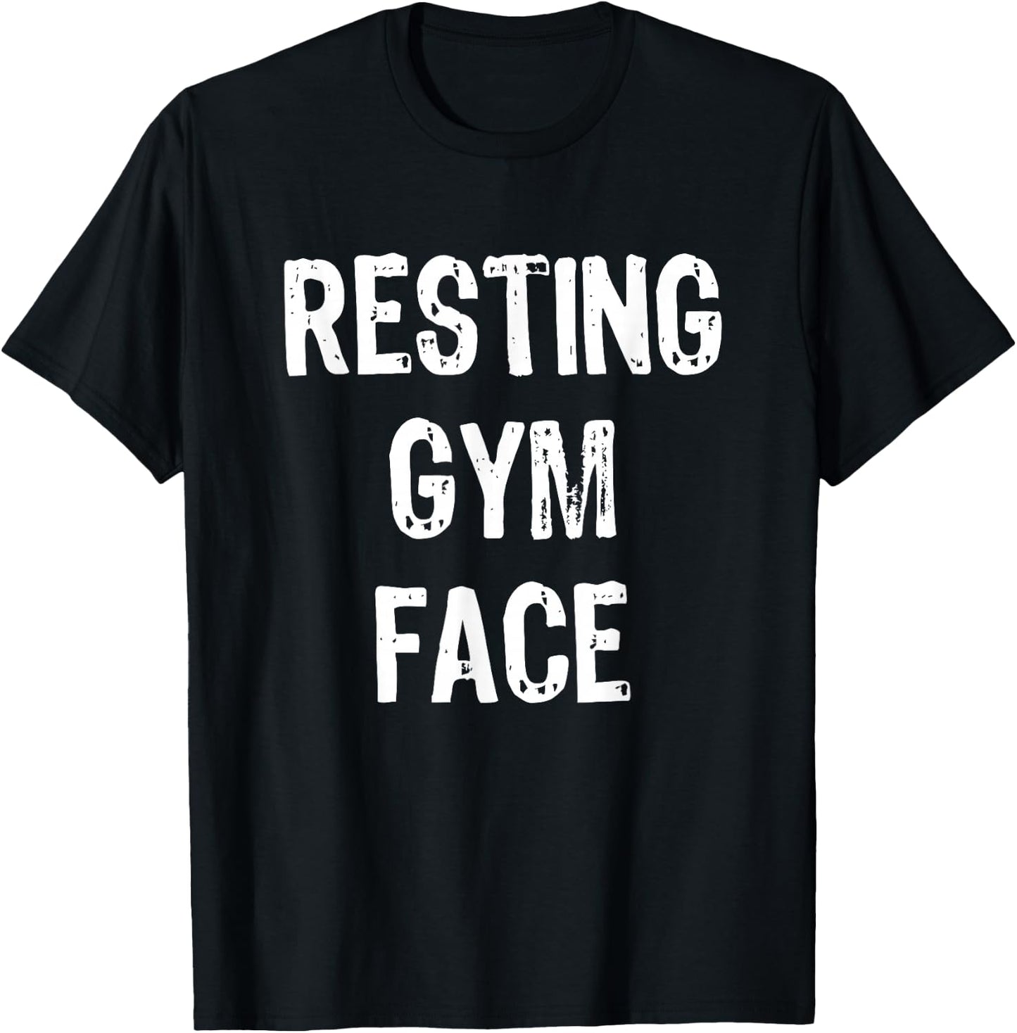 Resting Gym Face T-Shirt - T-Shirt | Black