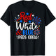 Red White And Blue PEDS Crew Funny 4th Of July Nurse Men T-Shirt - T-Shirt | Black