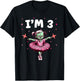 Ballerina Zombie Birthday 3rd Birthday Party I'm 3 T-Shirt - T-Shirt | Black