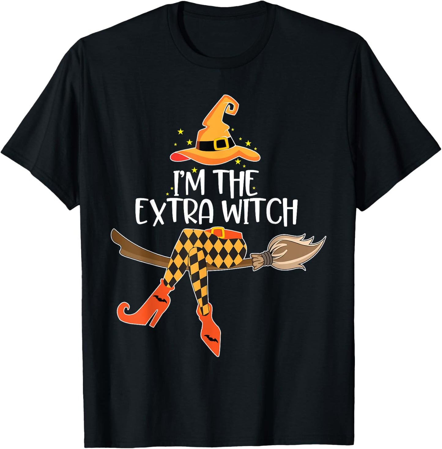 Im the Extra Witch Halloween Matching Group Costume T-Shirt - T-Shirt | Black