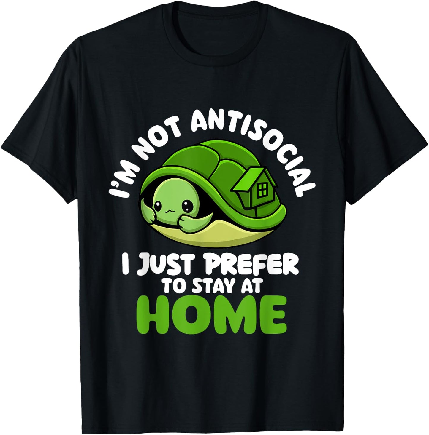 I'm Not Antisocial - Sea Turtle Lover Reptile Lover Beach T-Shirt - T-Shirt | Black