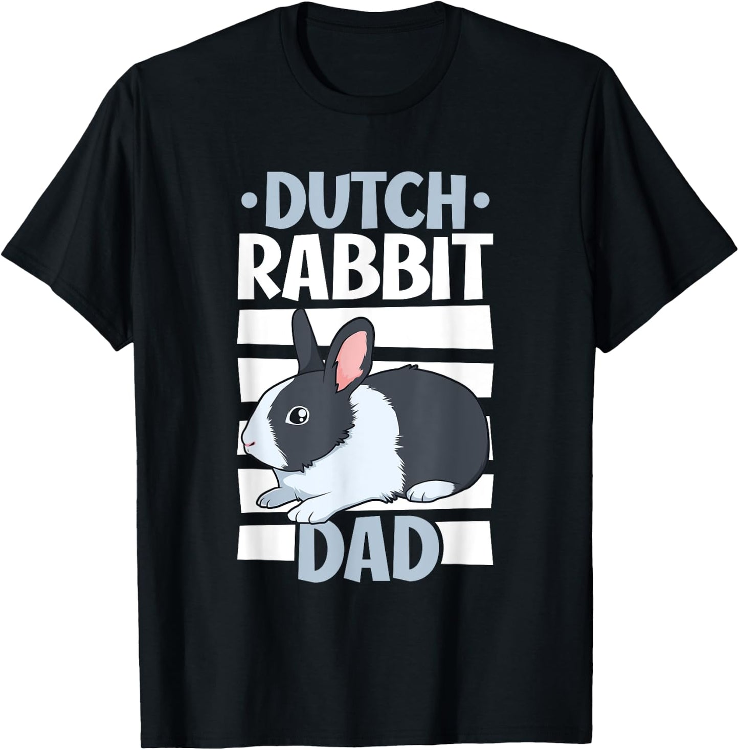 Dutch Rabbit Dad T-Shirt - T-Shirt | Black