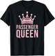 Passenger Queen Road Trip Meme Funny Cute Pastel Pink T-Shirt - T-Shirt | Black