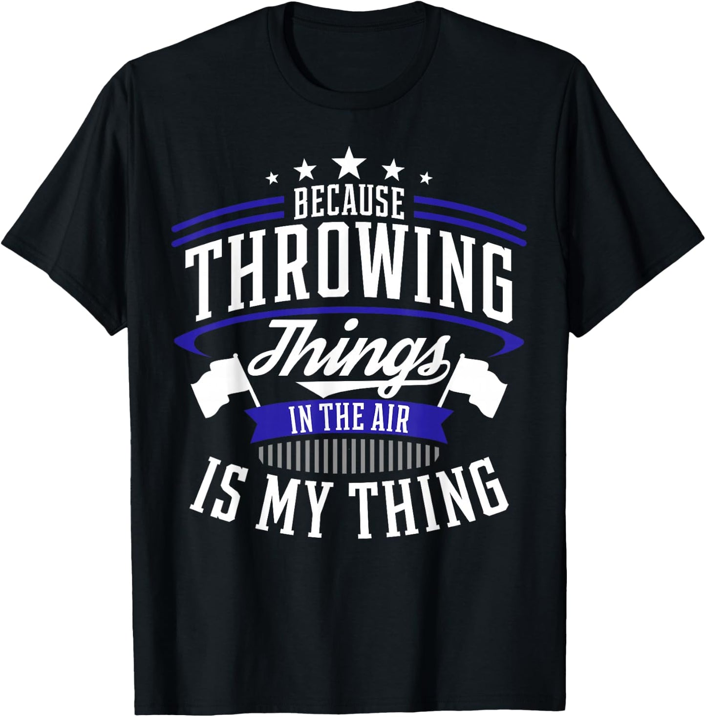 Winter Guard Color Guard Gift design Throwing Things Joke T-Shirt - T-Shirt | Black